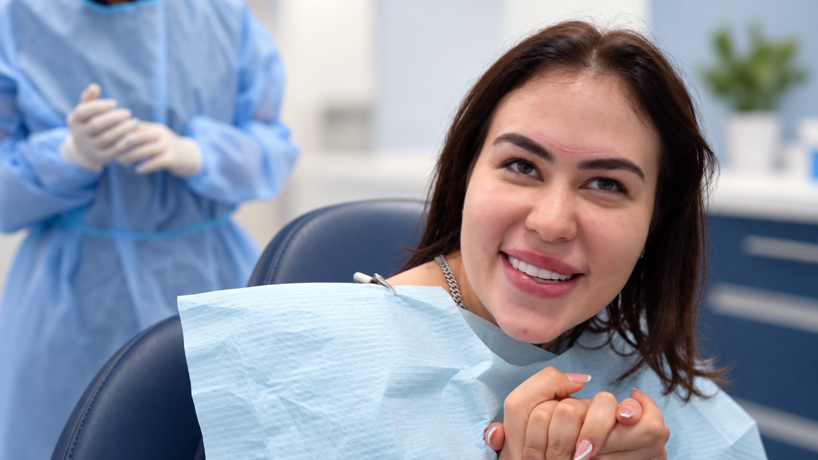 La emoción de compartir una sonrisa · Imagen editorial generada
